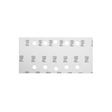 Šlifavimo popierius su „Velcro“ tvirtinimu 115 x 230 mm, K40, 5 vnt, su skylutėmis 5