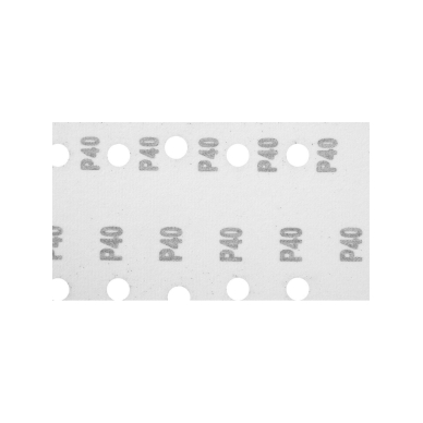 Šlifavimo popierius su „Velcro“ tvirtinimu 115 x 230 mm, K40, 5 vnt, su skylutėmis 6