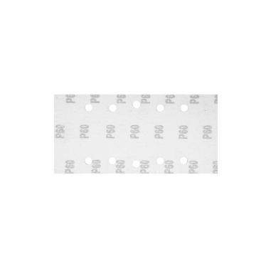 Šlifavimo popierius su „Velcro“ tvirtinimu 115 x 230 mm, K60, 5 vnt, su skylutėmis 5