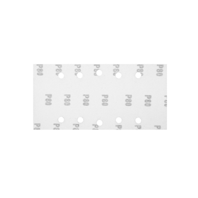 Šlifavimo popierius su „Velcro“ tvirtinimu 115 x 230 mm, K80, 5 vnt, su skylutėmis 5