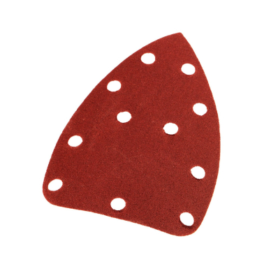 Šlifavimo popierius su „Velcro“ tvirtinimu delta 140 x 140 x 80 mm, K180, 5 vnt, su skylutėmis 6 Šlifavimo popierius su „Velcro“ tvirtinimu delta 140 x 140 x 80 mm, K180, 5 vnt, su skylutėmis 6