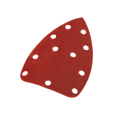Šlifavimo popierius su „Velcro“ tvirtinimu delta 140 x 140 x 80 mm, K240, 5 vnt, su skylutėmis 6 Šlifavimo popierius su „Velcro“ tvirtinimu delta 140 x 140 x 80 mm, K240, 5 vnt, su skylutėmis 6