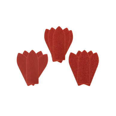 Šlifavimo popierius su „Velcro“ tvirtinimu delta 32 x 92 mm, K60, K100, K180, 15 vnt.