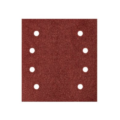 Šlifavimo popierius, „Velcro“ 113 x 113 mm, p80, 5 vnt. su 8 skylėmis 2 Šlifavimo popierius, „Velcro“ 113 x 113 mm, p80, 5 vnt. su 8 skylėmis 2