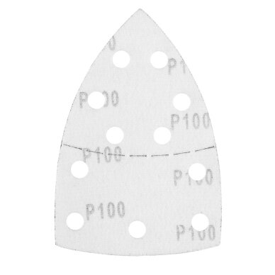 Šlifavimo popierius, „Velcro“, metalui 102 x 152 mm, P100, 5 vnt, su 11 skylių 2