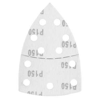 Šlifavimo popierius, „Velcro“, metalui 102 x 152 mm, P150, 5 vnt, su 11 skylių 2 Šlifavimo popierius, „Velcro“, metalui 102 x 152 mm, P150, 5 vnt, su 11 skylių 2
