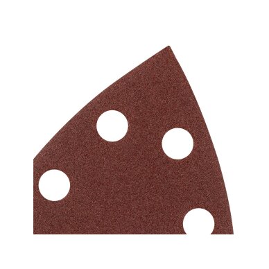 Šlifavimo popierius, „Velcro“, metalui 102 x 152 mm, P150, 5 vnt, su 11 skylių 3