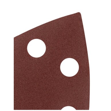 Šlifavimo popierius, „Velcro“, metalui 102 x 152 mm, p220, 5 vnt, su 11 skylių 3