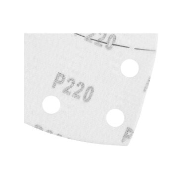 Šlifavimo popierius, „Velcro“, metalui 102 x 152 mm, p220, 5 vnt, su 11 skylių 4