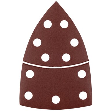 Šlifavimo popierius, „Velcro“, metalui 102 x 152 mm, p220, 5 vnt, su 11 skylių 5 Šlifavimo popierius, „Velcro“, metalui 102 x 152 mm, p220, 5 vnt, su 11 skylių 5