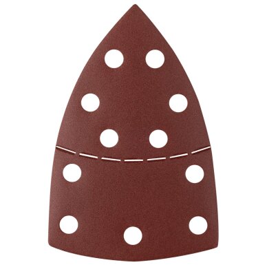 Šlifavimo popierius, „Velcro“, metalui 102 x 152 mm, p240, 5 vnt, su 11 skylių 1 Šlifavimo popierius, „Velcro“, metalui 102 x 152 mm, p240, 5 vnt, su 11 skylių 1