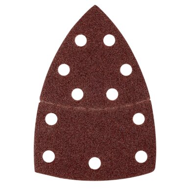 Šlifavimo popierius, „Velcro“, metalui 102 x 152 mm, p40, 5 vnt, su 11 skylių 1 Šlifavimo popierius, „Velcro“, metalui 102 x 152 mm, p40, 5 vnt, su 11 skylių 1