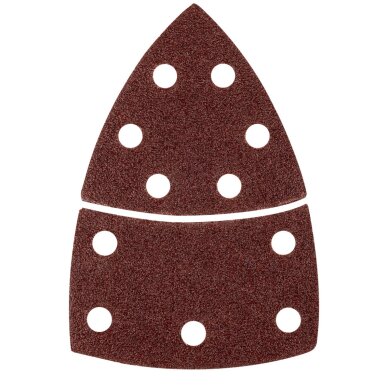 Šlifavimo popierius, „Velcro“, metalui 102 x 152 mm, p40, 5 vnt, su 11 skylių 3 Šlifavimo popierius, „Velcro“, metalui 102 x 152 mm, p40, 5 vnt, su 11 skylių 3