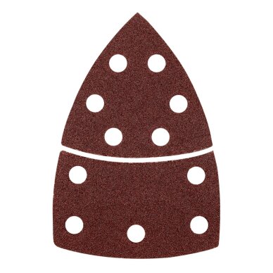 Šlifavimo popierius, „Velcro“, metalui 102 x 152 mm, p60, 5 vnt, su 11 skylių 3 Šlifavimo popierius, „Velcro“, metalui 102 x 152 mm, p60, 5 vnt, su 11 skylių 3