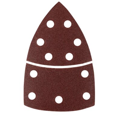 Šlifavimo popierius, „Velcro“, metalui 102 x 152 mm, p80, 5 vnt, su 11 skylių 5 Šlifavimo popierius, „Velcro“, metalui 102 x 152 mm, p80, 5 vnt, su 11 skylių 5
