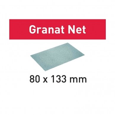 Šlifavimo tinkleliai Granat Net Festool STF 80x133 P320 GR NET/50 (203292)