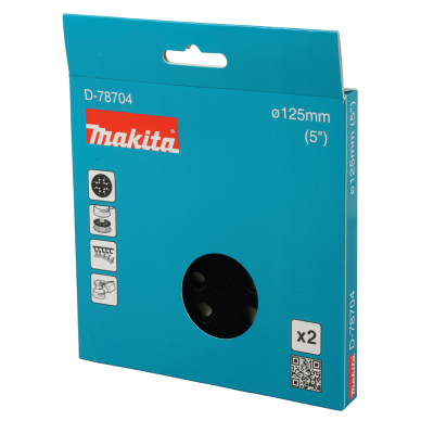 Tarpinis padas Makita D-78704 125mm, 2 vnt. 2 Tarpinis padas Makita D-78704 125mm, 2 vnt. 2
