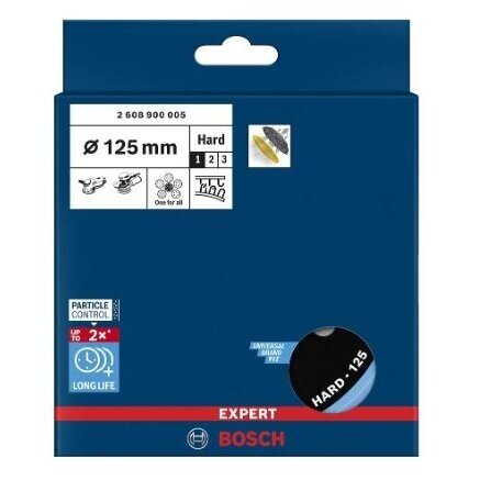 Šlifavimo padas Bosch, 125mm, kietas, GET 55-125, 2608900005 1 Šlifavimo padas Bosch, 125mm, kietas, GET 55-125, 2608900005 1