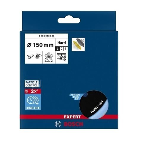Šlifavimo padas Bosch, 150mm, kietas, GET 75-150, 2608900008 1 Šlifavimo padas Bosch, 150mm, kietas, GET 75-150, 2608900008 1