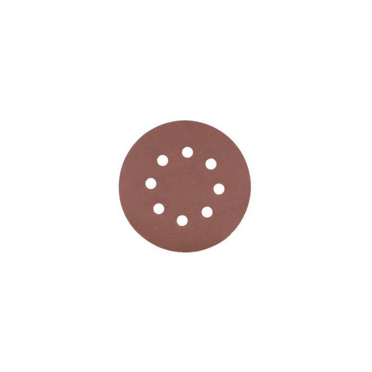 Šlifavimo popierius 125mm su skylutėm 5vnt. Gr.220
