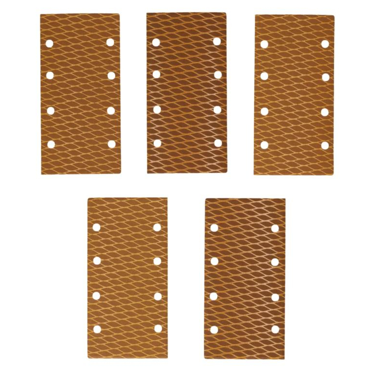 Šlifavimo popierius DEDRA DED7943R1, #60, 92x182 mm, su velcro, 5 vnt. 1 Šlifavimo popierius DEDRA DED7943R1, #60, 92x182 mm, su velcro, 5 vnt. 1