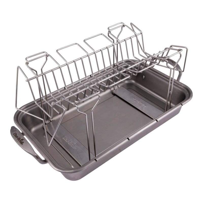 Šlaunelių ir šonkaulių laikiklis-universalios grotelės Char-Broil Grill+ 2