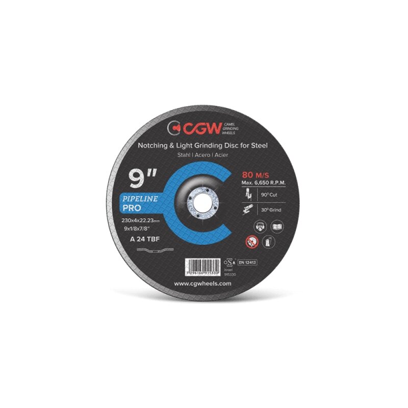 Šlifavimo diskas CGW A 24 TBF 125x4,0x22,23mm Šlifavimo diskas CGW A 24 TBF 125x4,0x22,23mm