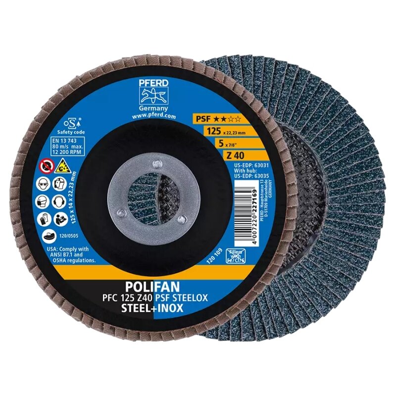 Šlifavimo diskas PFERD PFC125 Z PSF 40