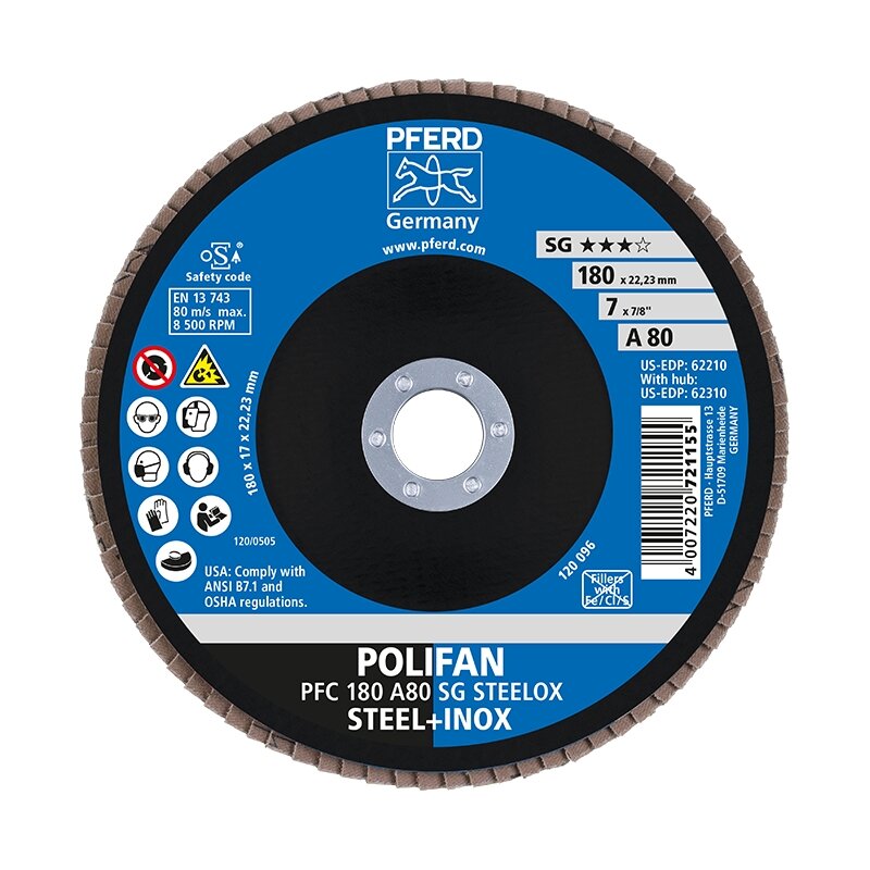 Šlifavimo diskas PFERD PFC180 A 80 SG 1 Šlifavimo diskas PFERD PFC180 A 80 SG 1
