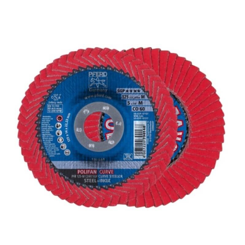 Šlifavimo diskas PFERD PFR125 CO60 SGP-CURVE M 2 Šlifavimo diskas PFERD PFR125 CO60 SGP-CURVE M 2