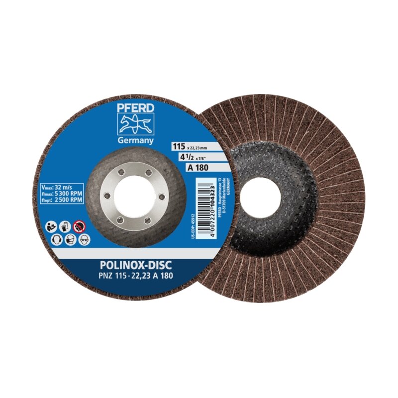 Šlifavimo diskas PFERD PNZ 125-22,23mm A180 Šlifavimo diskas PFERD PNZ 125-22,23mm A180