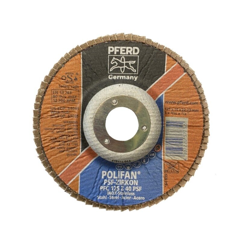 Šlifavimo diskas PFERD SA PFC125 Z40 HD Šlifavimo diskas PFERD SA PFC125 Z40 HD