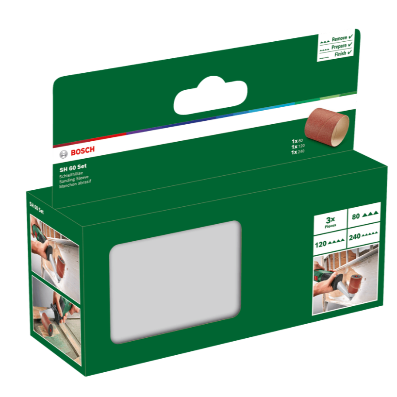 Šlifavimo cilindrų rinkinys Bosch PRR 250, 80/120/240 1 Šlifavimo cilindrų rinkinys Bosch PRR 250, 80/120/240 1