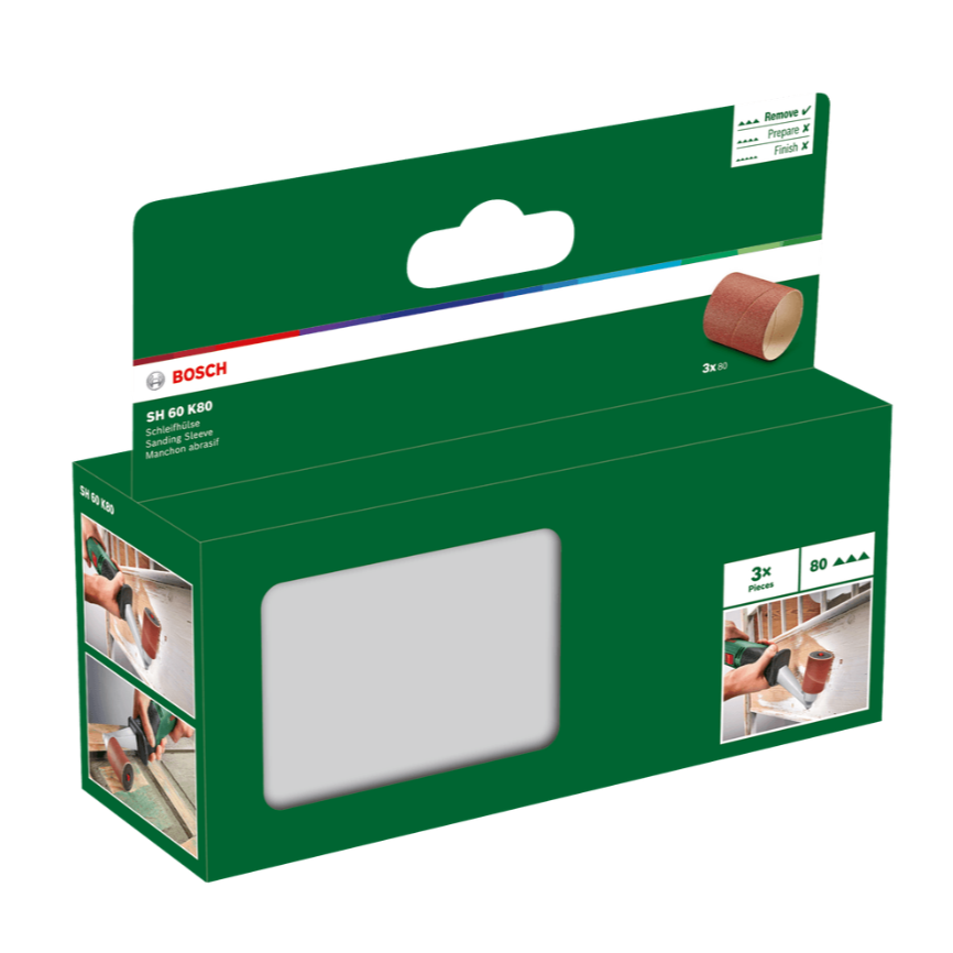 Šlifavimo cilindras Bosch PRR 250, 60 mm, 80 1 Šlifavimo cilindras Bosch PRR 250, 60 mm, 80 1