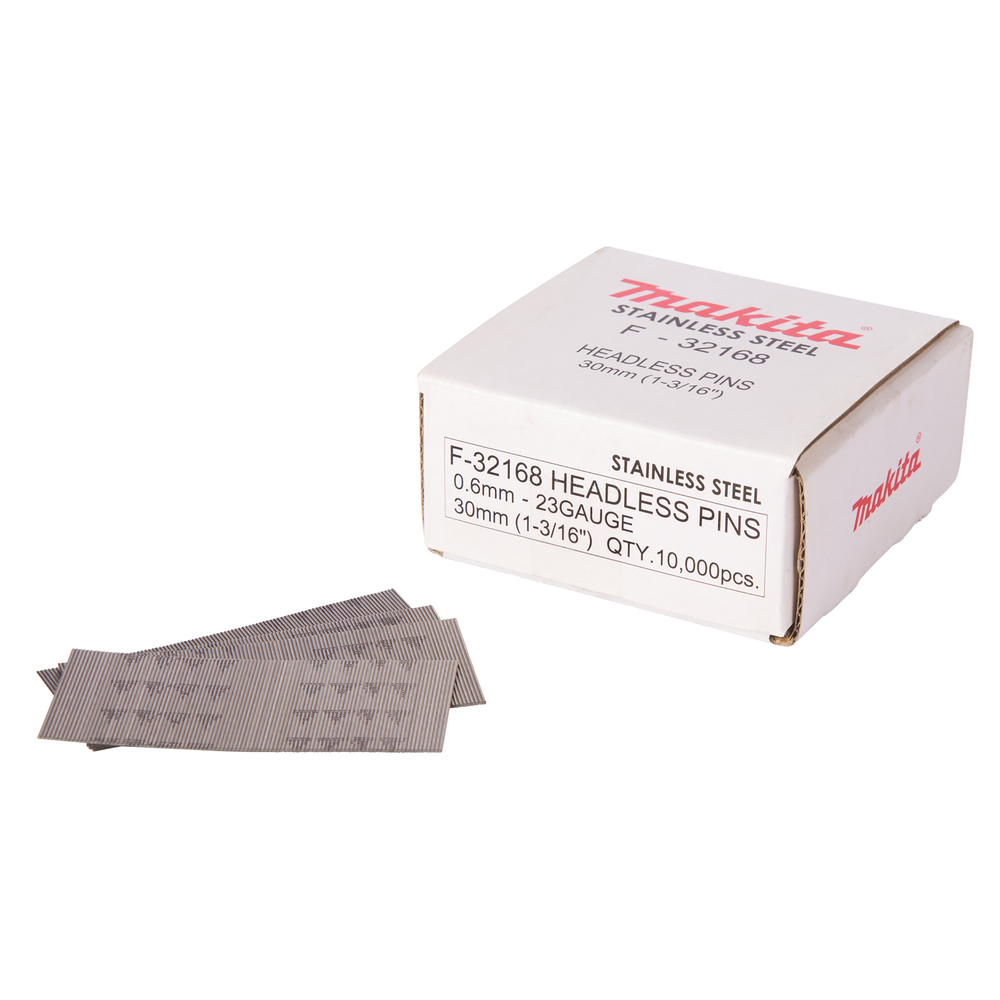 Smeigės Makita F-32168, 0,6X30mm, INOX P30S, 10.000 vnt. Smeigės Makita F-32168, 0,6X30mm, INOX P30S, 10.000 vnt.