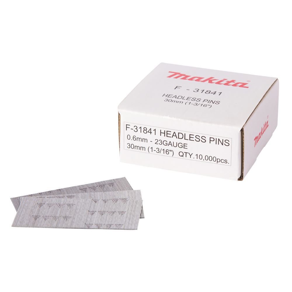 Smeigės 0,6X30MM, Plienas P30, 10.000 Vnt. Makita F-31841 Smeigės 0,6X30MM, Plienas P30, 10.000 Vnt. Makita F-31841