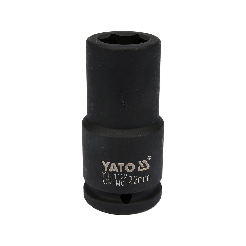 Smūginė galvutė ilga | 20 mm (3/4") | 22 mm (YT-1122) Smūginė galvutė ilga | 20 mm (3/4") | 22 mm (YT-1122)