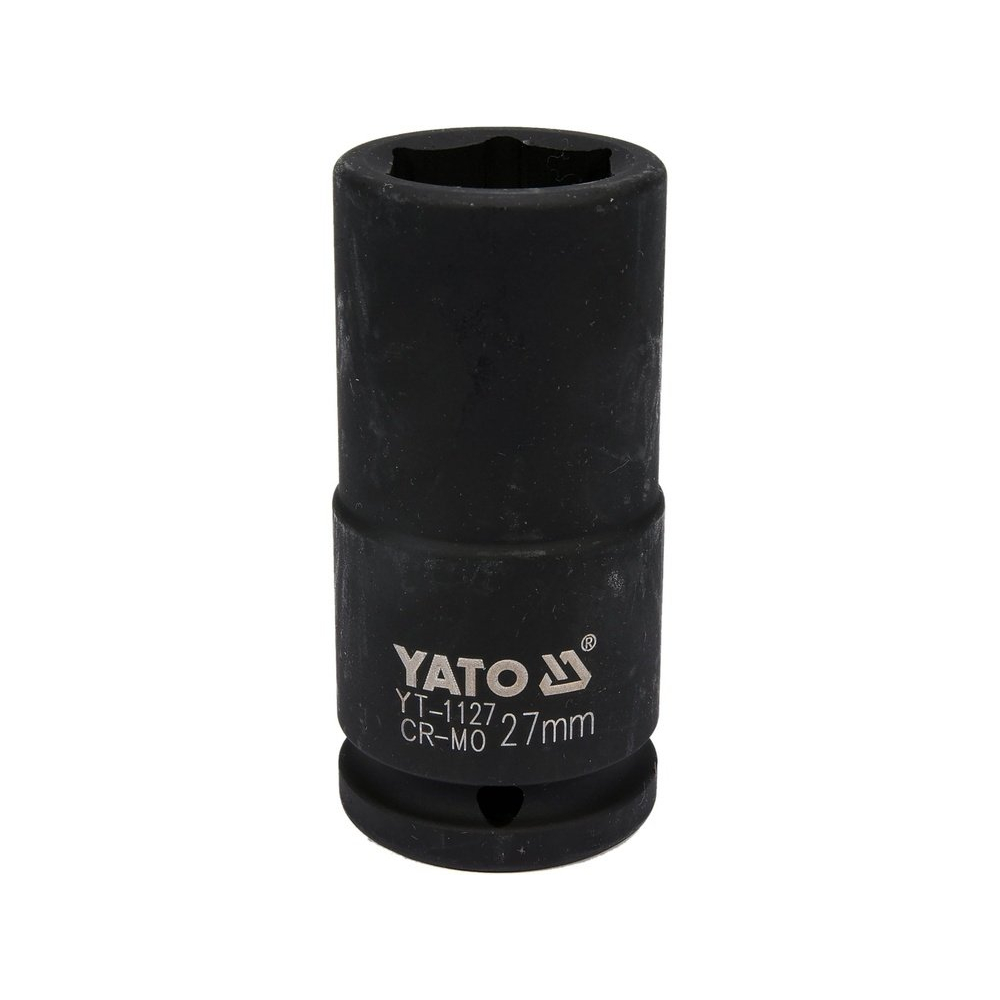 Smūginė galvutė ilga | 20 mm (3/4") | 27 mm (YT-1127) Smūginė galvutė ilga | 20 mm (3/4") | 27 mm (YT-1127)
