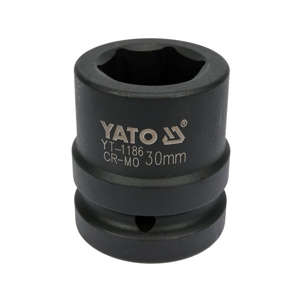 Smūginė galvutė šešiakampė | 25 mm (1") | 30 mm (YT-1186) Smūginė galvutė šešiakampė | 25 mm (1") | 30 mm (YT-1186)