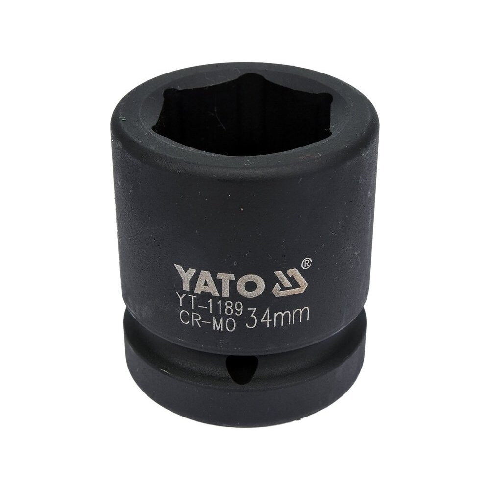 Smūginė galvutė šešiakampė | 25 mm (1") | 34 mm (YT-1189) Smūginė galvutė šešiakampė | 25 mm (1") | 34 mm (YT-1189)