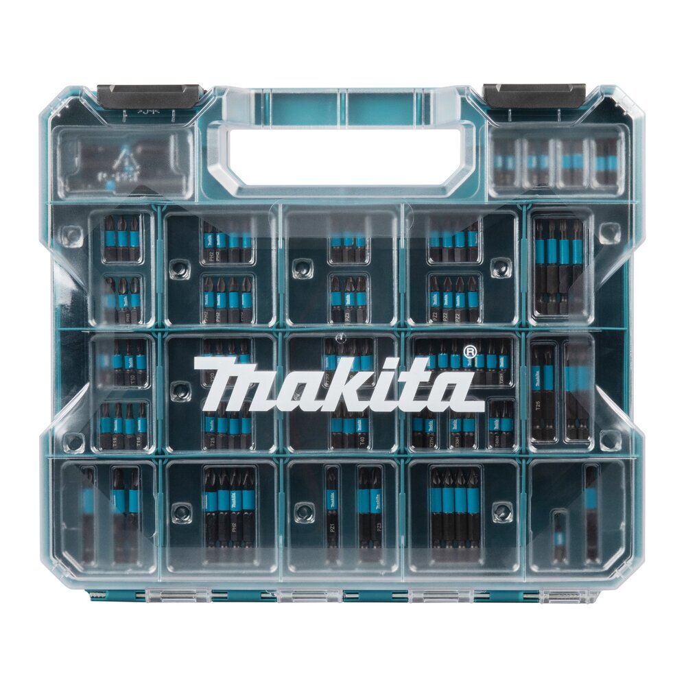Smūginių antgalių rinkinys Makita E-24826, CE formos, Impact Black, 100 vnt. Smūginių antgalių rinkinys Makita E-24826, CE formos, Impact Black, 100 vnt.