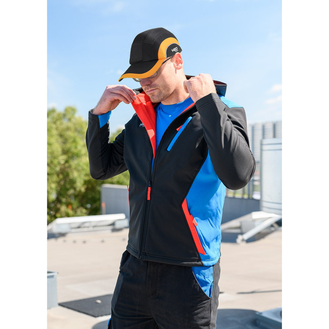 Smakro dangtelis su pastiprinimu, juoda ir oranžinė, CE 3