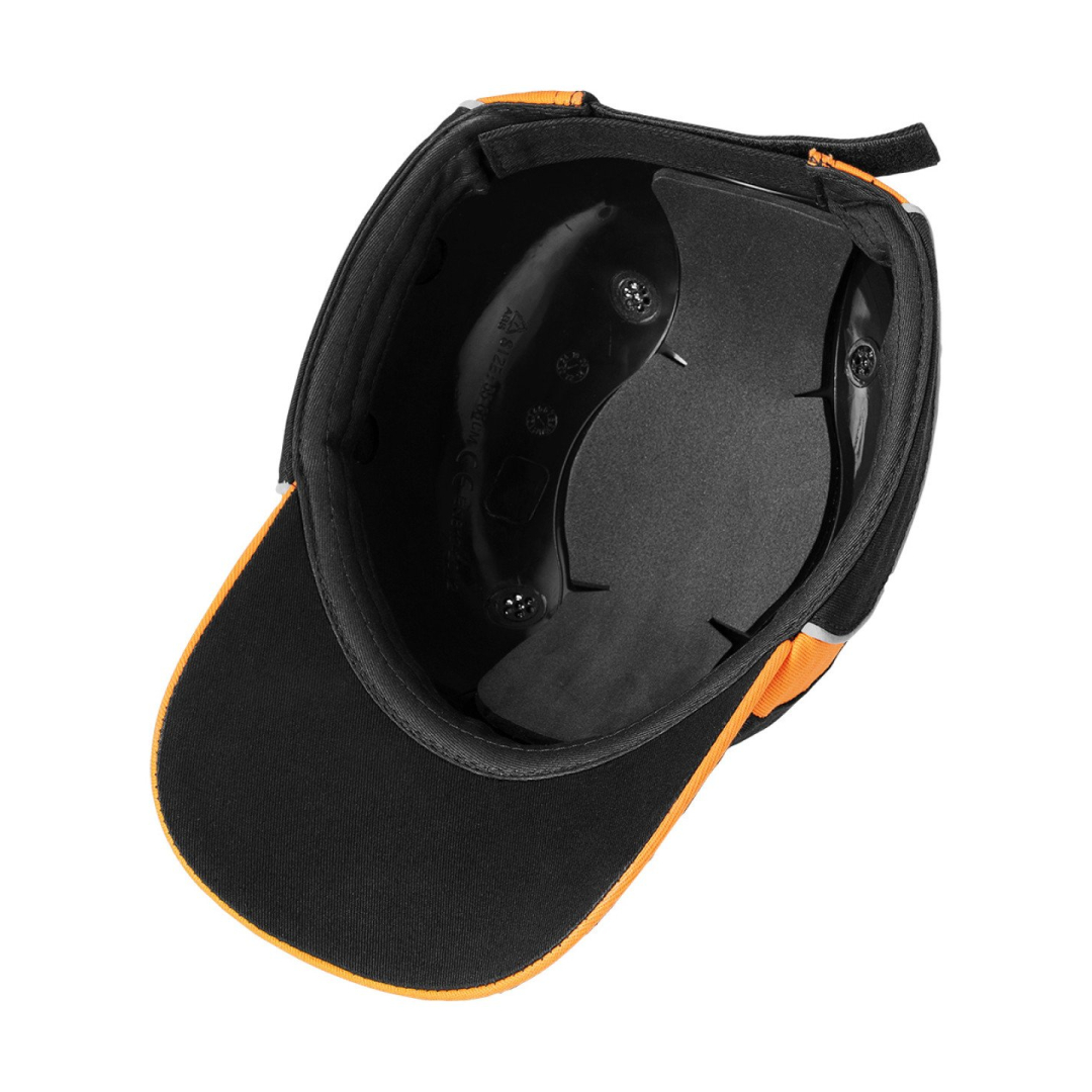 Smakro dangtelis su pastiprinimu, juoda ir oranžinė, CE 7