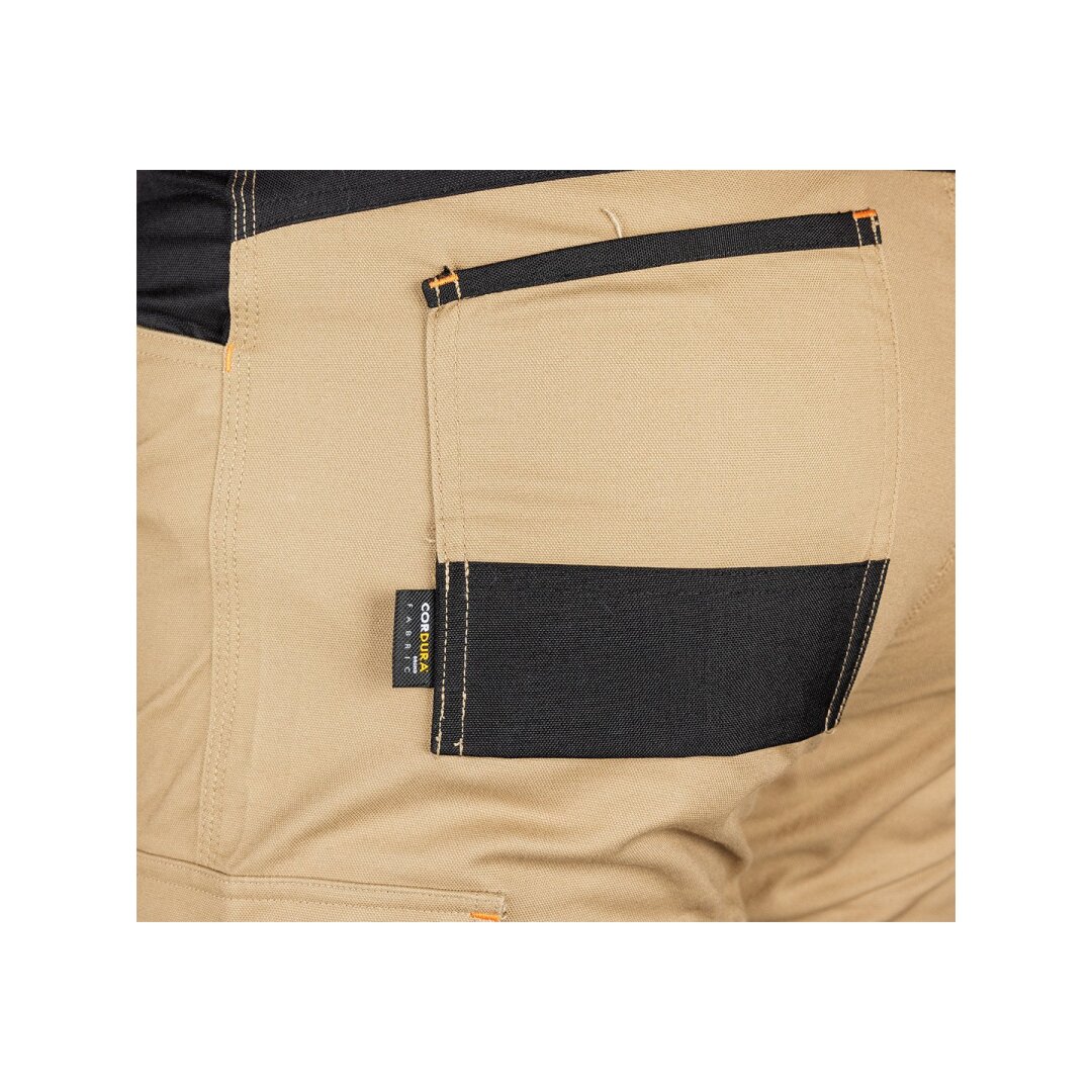 Smėlio/juodos spalvos „Mix&Match“ darbo kelnės, drobė, sutvirtintos „Cordura“ medžiaga, dydis M 5