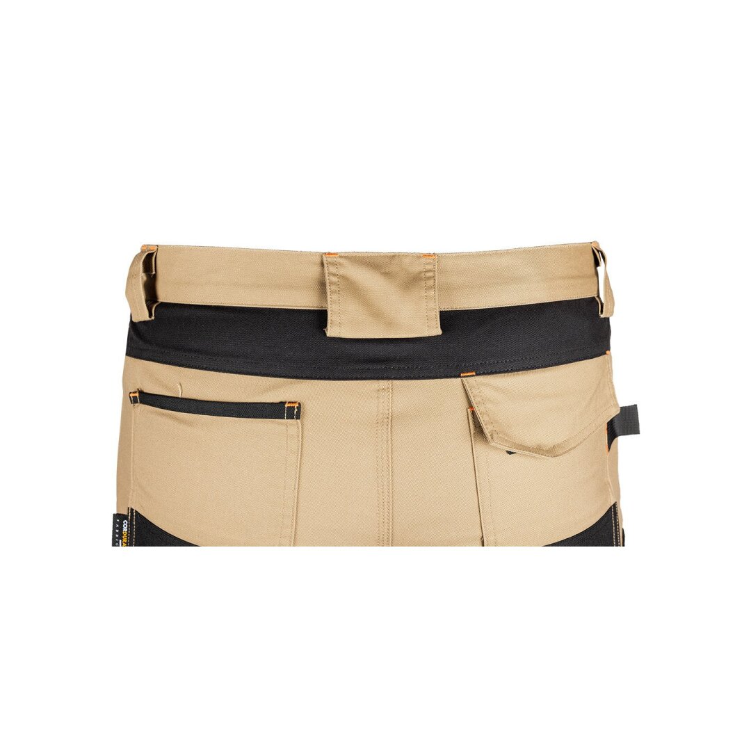 Smėlio/juodos spalvos „Mix&Match“ darbo kelnės, drobė, sutvirtintos „Cordura“ medžiaga, dydis XXXL 4