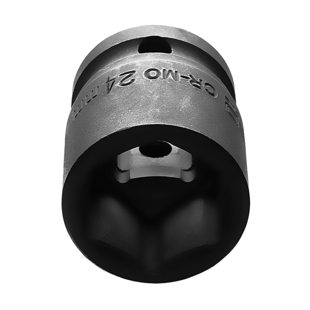 Smūginė galvutė 1/2'', 24 mm, Cr-Mo 7 Smūginė galvutė 1/2'', 24 mm, Cr-Mo 7