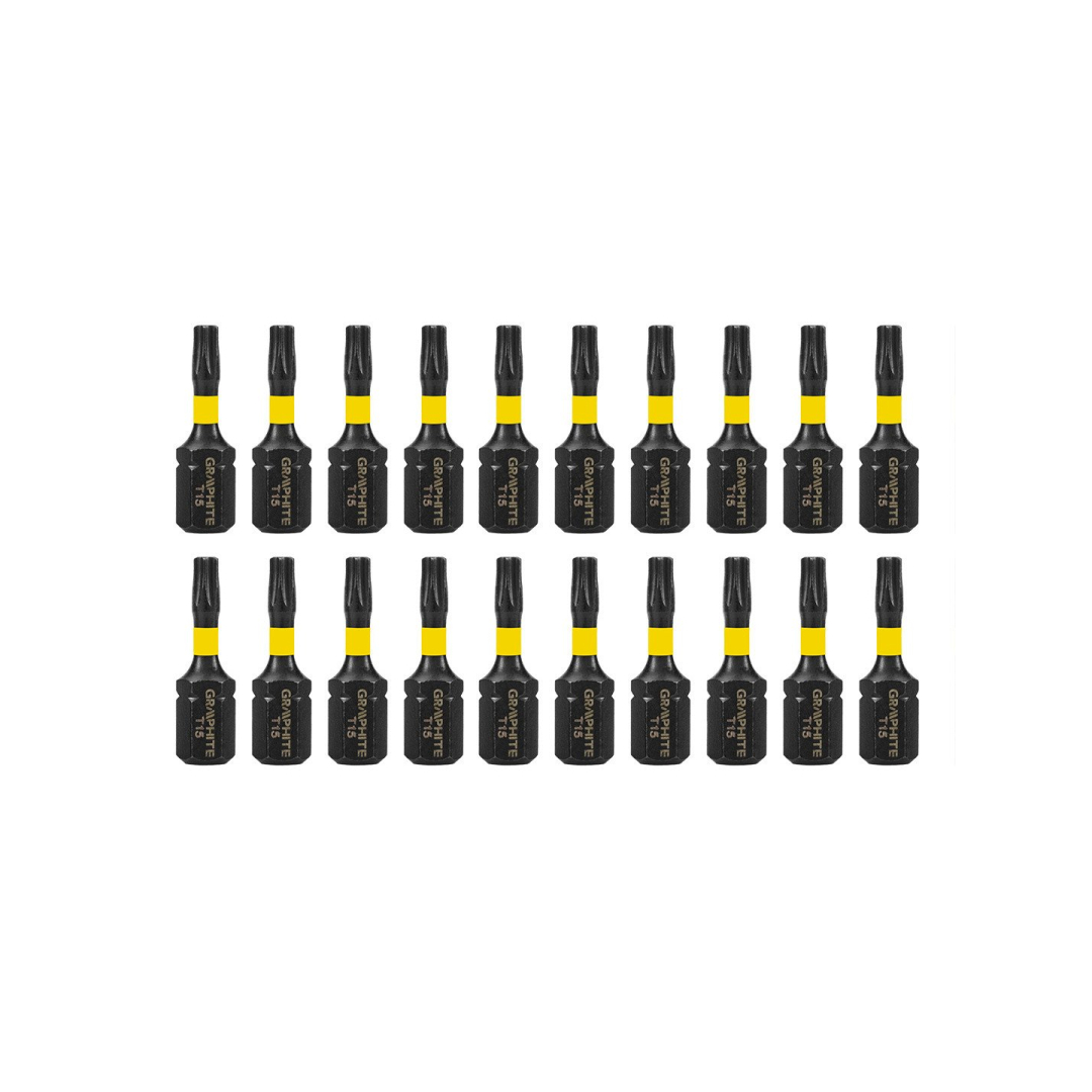 Smūginiai antgaliai TX15 x 25 mm, 20 vnt. 6 Smūginiai antgaliai TX15 x 25 mm, 20 vnt. 6