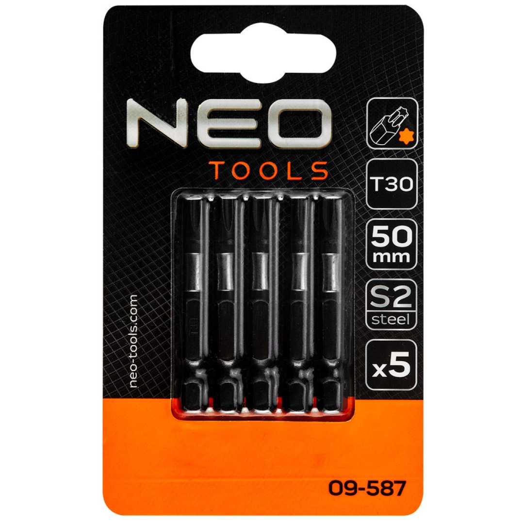 Smūginiai antgaliukai S2, 50 mm, T30 - 5 vnt. 1