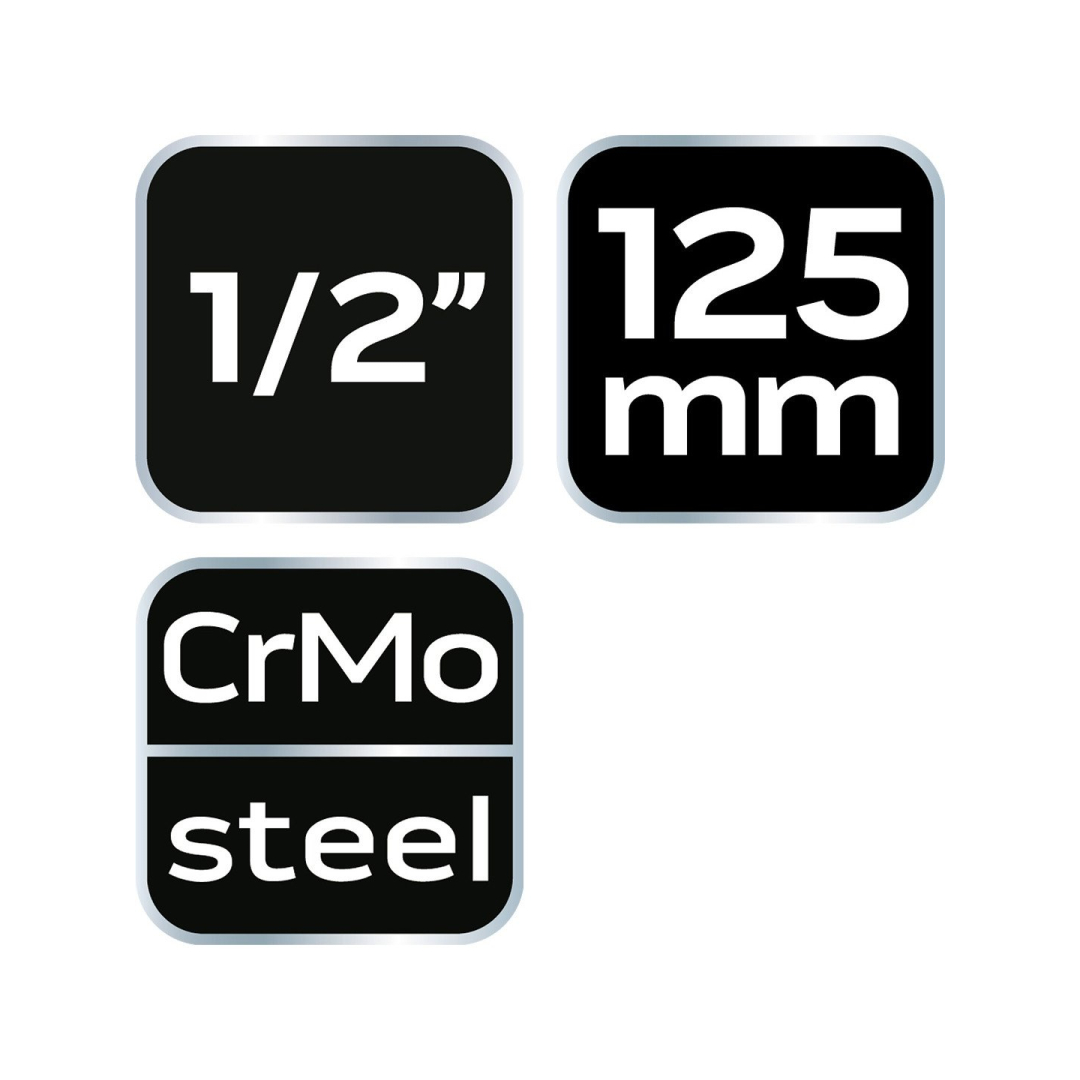 Smūginis antgalis 1/2" 125 mm 7