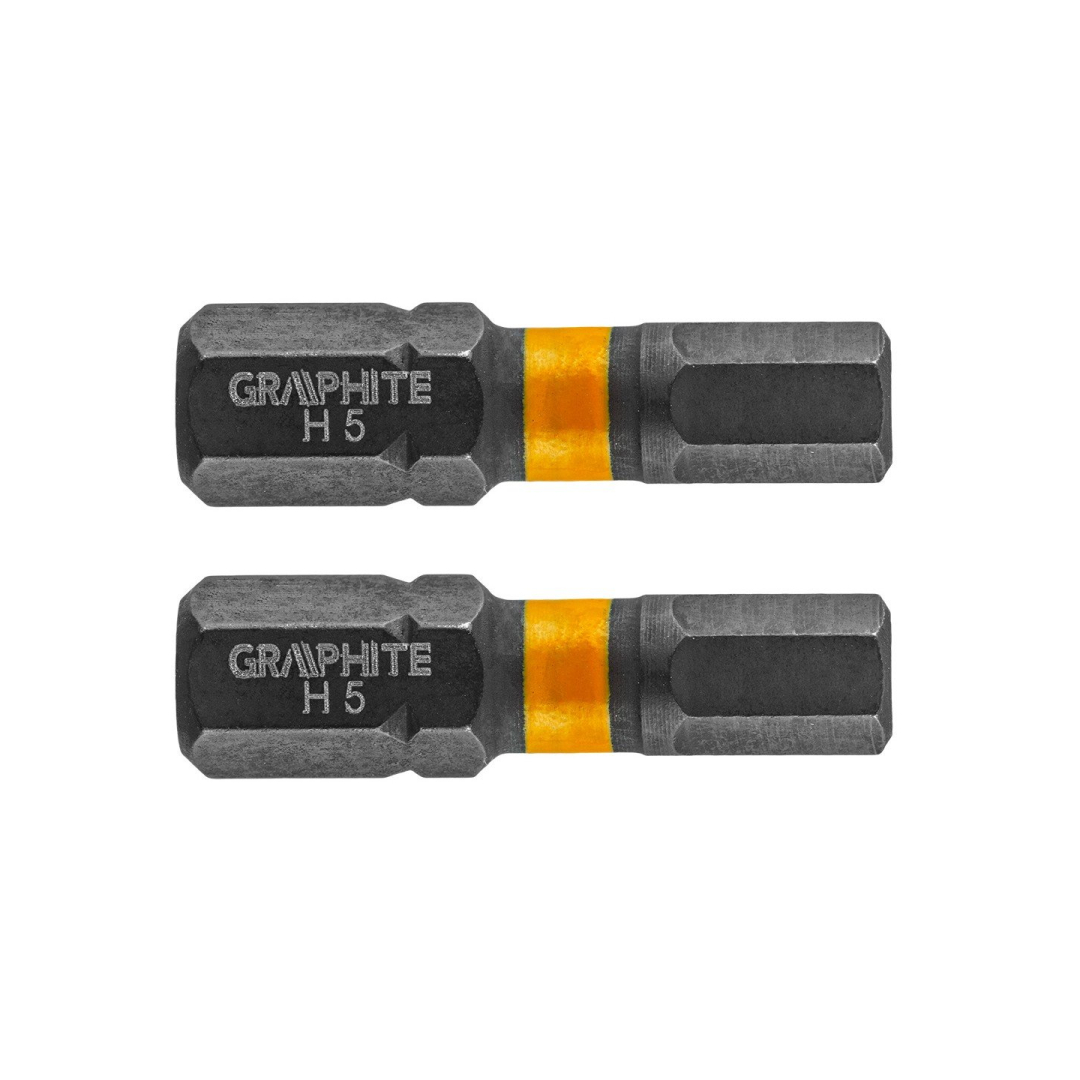 Smūginis antgalis HEX5 x 25 mm, 2 vnt.